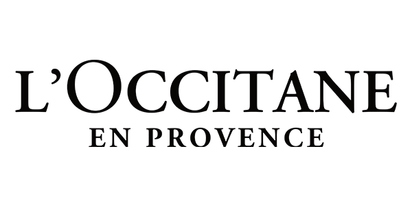 Logo of the brand "L'Occitane en Provence" in elegant black serif font on a white background