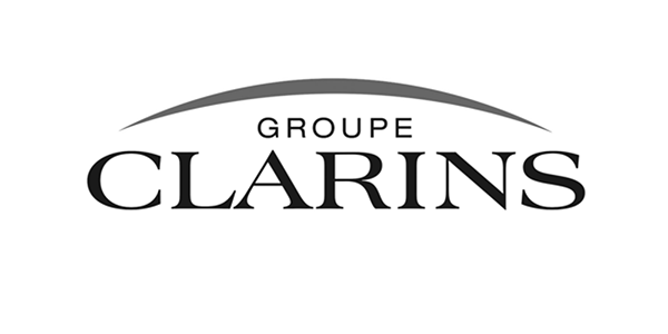 Logo of Groupe Clarins, featuring stylized text with 'GROUPE' in smaller font above 'CLARINS'.