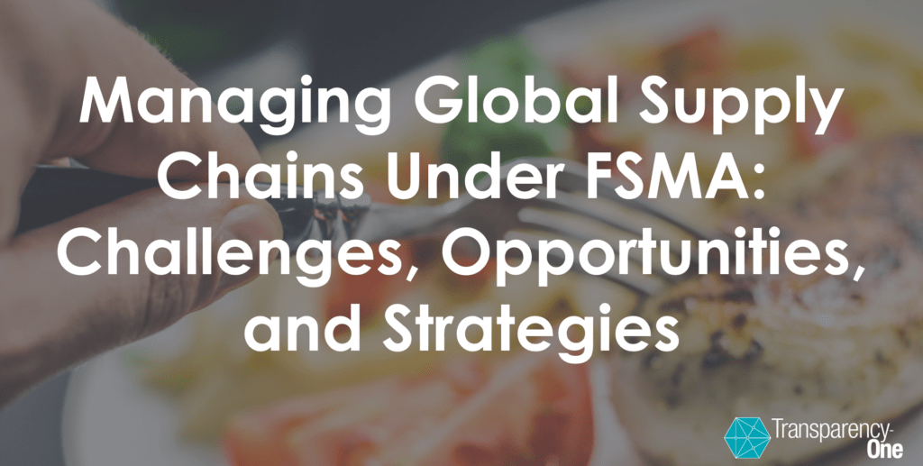 FSMA global supply chain